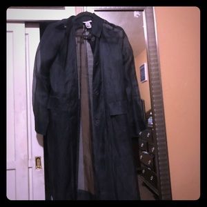 Bcbg long sheer coat